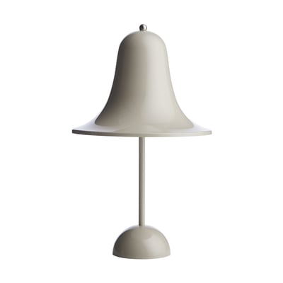Pantop genopladelig bordlampe, grå